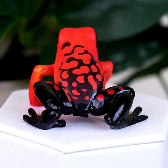 2 for $20 - NEW Equatorial Red Frog Figure - Hand Painted & Collectible Toy - Picture 8 of 11
